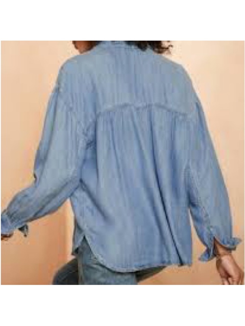 Banana Republic Chambray Shirt Medium - Picture 2 of 9